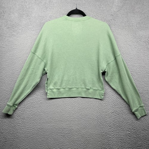 SO Womens Sweater Green Knit Dolman Long Sleeve Crew Neck Pullover Size XS - Picture 8 of 9