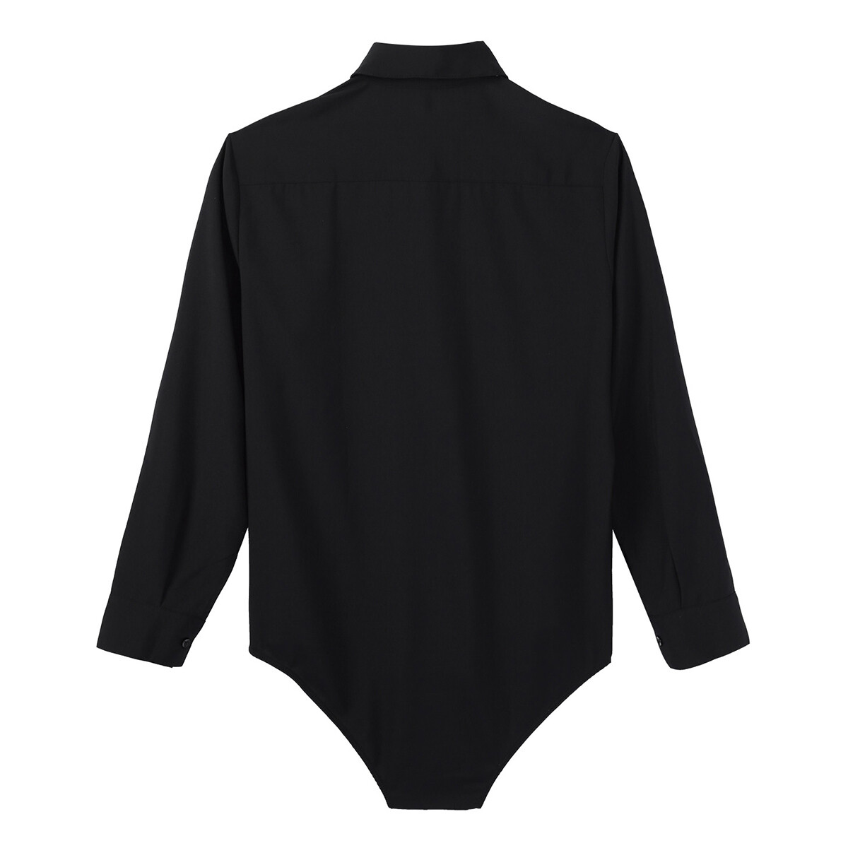 RUNQHUI Herren Body Einteiler - Langarm Unterhemd Mit Druckknöpfen Für Tanz & Sport