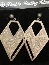 Vintage Diablo MFG Sterling Earrings