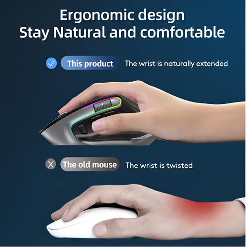 Multi Device Wireless Bluetooth Mouse - Picture 2 of 8