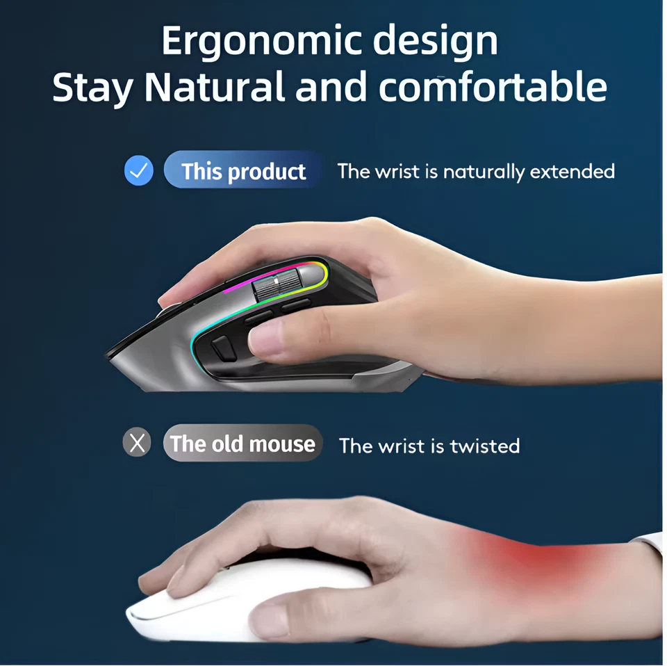 Multi Device Wireless Bluetooth Mouse - Image 2 of 4