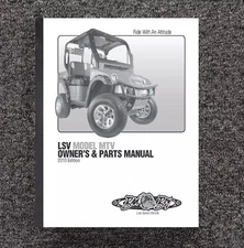 LSV MTV Electric Owners Operator & Service Parts Manual Bad Boy Buggie 2010LSV