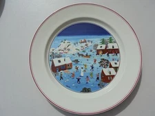 Villeroy & Boch Naif Christmas Dinner Plate 10 3/8" Excellent