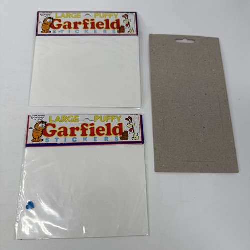 Garfield The Cat Vintage 1978 NOS Stickers Sheet Sticker Puffer Puffy Lot 3 - Picture 8 of 8