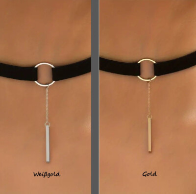 Halsband Choker Samtband Charm Anhnger Gold Silber Trachten Dirndl  Halskette | eBay.de