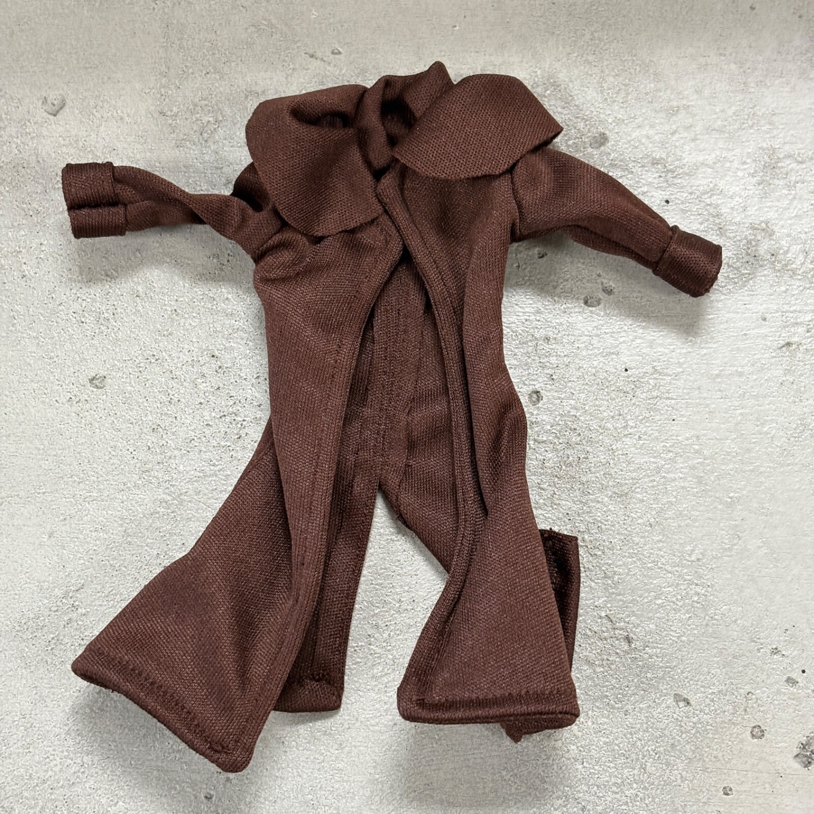 PP-LTC-OML-L: Large Brown Wired Duster Coat for 7" WWE, McFa