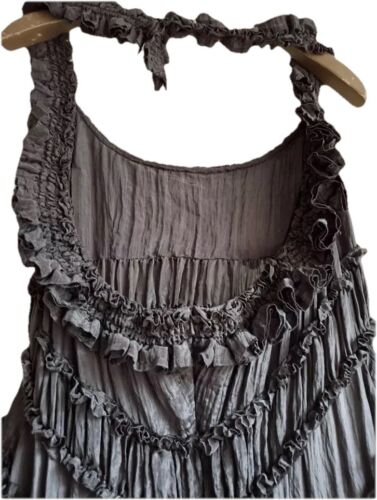 All Saints Sumi Cora Dress UK10-12 US6-8 Grey/brown Boho Rare Vintage £699 - Picture 17 of 23