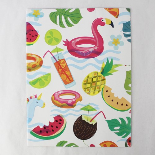 Lot of 4 Summer Fun Design Birthday Gift Wrap Sheets 30x20 - Picture 5 of 5