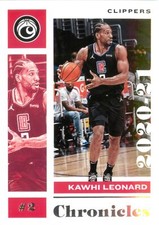 Kawhi Leonard 2020-21 Panini Chronicles Basketball Chronicles Base Card #39 LAC