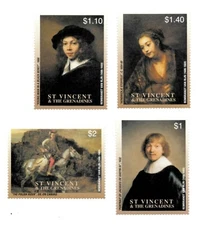 St. Vincent 2003 - SC# 3102-5 Rembrandt Painting Art - Set of 4 Stamps - MNH