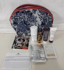 SISLEY MAKEUP SKINCARE TOILETRY TRAVEL COSMETIC BAG 7"x6"x3"& (7 gifts samples)
