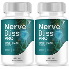 (2 Pack) Nerve Bliss Pro Nerve Support Supplement NerveBliss Pro (120 Capsules)