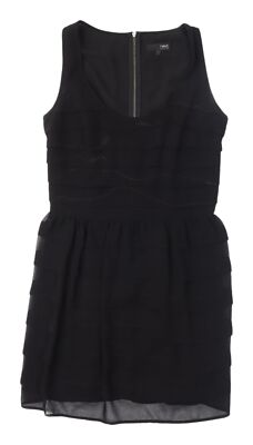 Next Petite Bodycon-Kleid schwarz ärmellos Größe 10