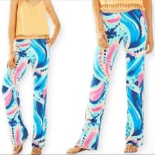 Ladies Lilly Pulitzer Ocean Jewels Georgia May Palazzo Pants Size S