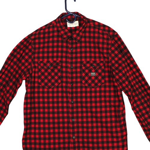 Denim and Supply Ralph Lauren Button Shirt Mens XL Casual Red Black Check EUC - Picture 3 of 12