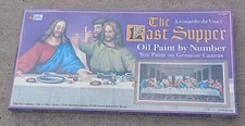 NEW Vintage Craft House 198 PAINT BY NUMBERS "THE LAST SUPPER" 28x14" Sealed