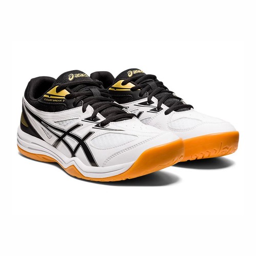 Asics Court Break 2 [1073A013-102] Men Women Badminton Shoes White/Black |  eBay