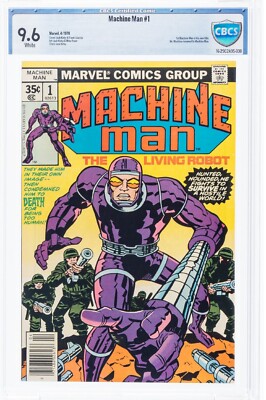 Marvel MACHINE MAN #1 CBCS 9.6 NM+ 1st 4/1978 Jack Kirby   cgc