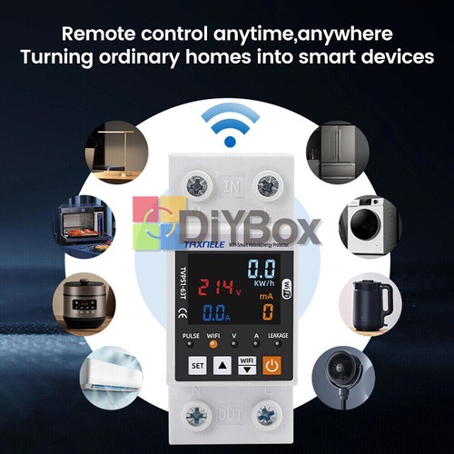 AC85~300V 63A Tuya WIFI Intelligent Control 1-Phase Power Protector 50/60hz - - Picture 9 of 10