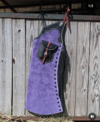 Leder Chap Cowboy Western Chap Rodeo Ranch Hose Reiter Chap