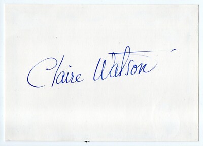 Autogramm CLAIRE WATSON Oper Opernsängerin Sopran original signiert 1960er (We)