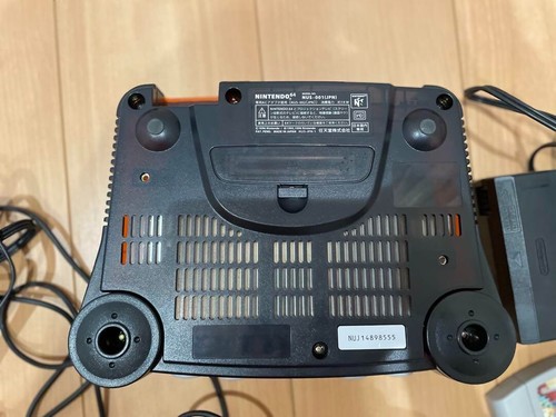 Nintendo 64 N64 Clear Orange Daiei Hawks Limited Edition Console RARE Set - Picture 5 of 5