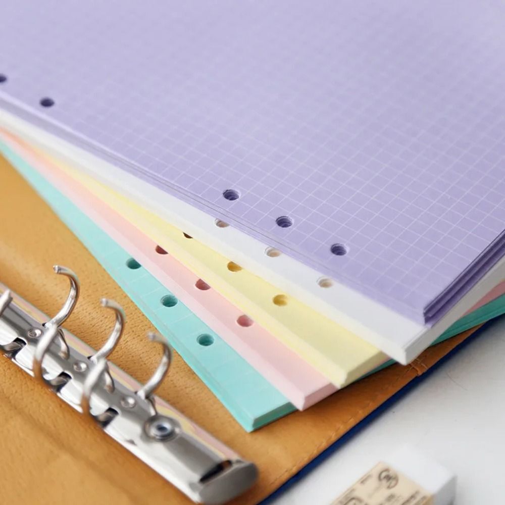 50 Sheet Colorful Loose-leaf Notebook Paper Replacement Inside Paper | eBay