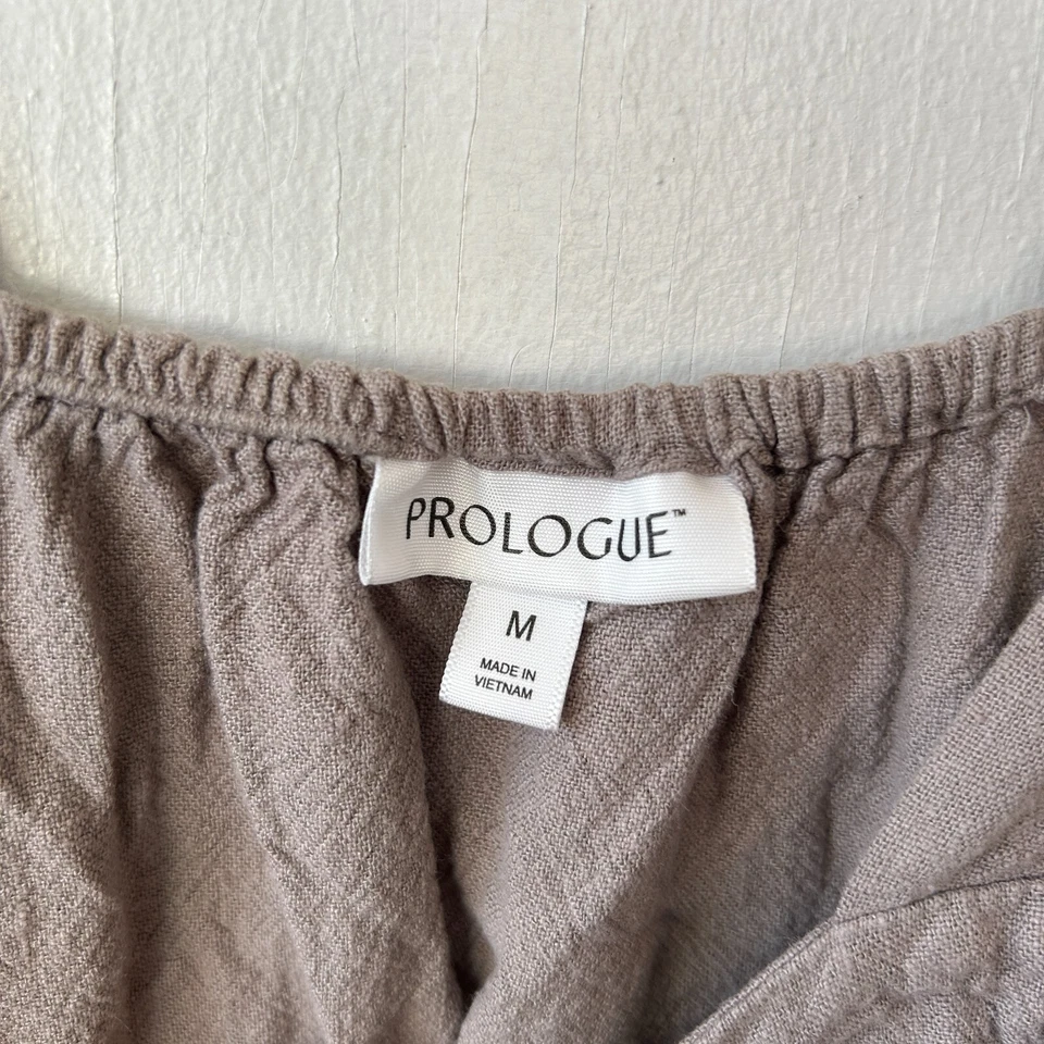 Mini Vestido Prólogo Para Mujer Gris Medio Lagenlook Mezcla de Lino Correas sin Mangas Cuadrado Foto 4 de 4