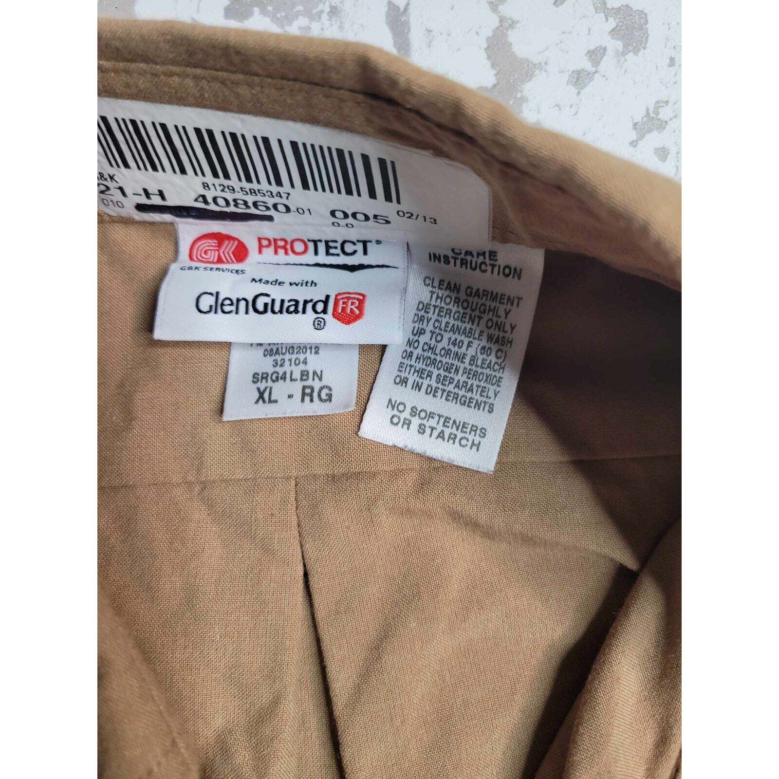 ProTect Flame Resistant LS Button Down Khaki Medi… - image 4