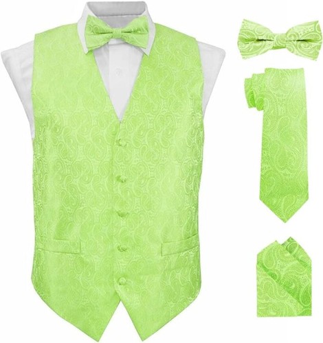 Chaleco, corbata, pajarita y bolsillo cuadrado Vittorio Farina para hombre tejido como nuevo - Imagen 22 de 78