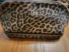 Mark and Graham Duel Travel Jewelry Case Leopard Print Personalized MJH