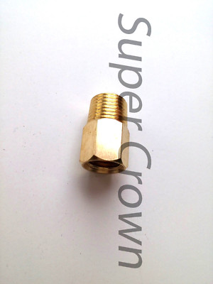 Brass CNC Machined Thread Reducer Straight Connector Fitting Adapter Ф4mm