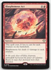 Blasphemous Act 238 SOC Commander: Secrets of Strixhaven Magic MTG NM