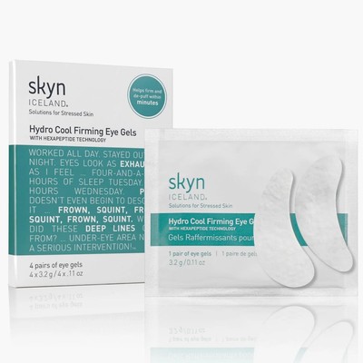 Skyn Iceland Hydro Cool Firming Under Eye Patches. Eye Gel Mask to Firm And Redu