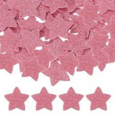 1.4"x1.4" Star Foam Stickers, 120Pcs EVA Self Adhesive Foam Shape Sticker, Pink