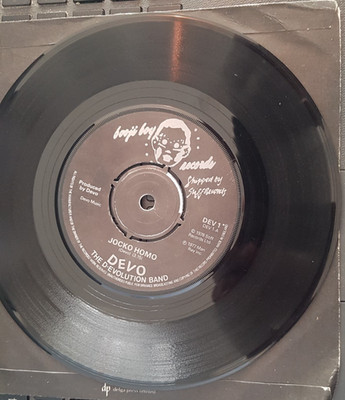 Devo   Jocko Homo / Mongoloid ORIG UK VINYL 7'' 45 SINGLE 1978 NEW WAVE POSTPUNK
