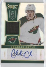 2013 Panini Select Rookie Jersey Silver Prizm 81/99 Charlie Coyle #274 Auto 4p5