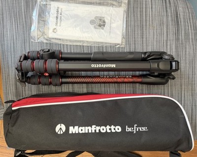 Manfrotto MKBFRTA4RD-BHUS Befree Advanced Travel Tripod, Red
