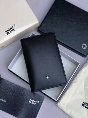 Montblanc Meisterstück 4CC Card Holder Wallet Black Leather MB113223 NIB