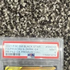 Pokemon SM Black Star Pikachu & Zekrom GX SM248 TAG TEAM FA Holo PSA 9