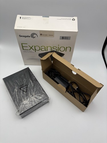 NEW SEAGATE Expansion Expansion 5TB Hard Drive Black STBV5000100 - Afbeelding 2 van 2