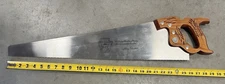 Vintage Henry Disston & Sons D-23 Hand Saw 26” 5 1/2pt