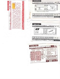 Lot of 7 HO scale Walther's Decal bundle NKP L&N Fruit Growers Air Slide Reefer