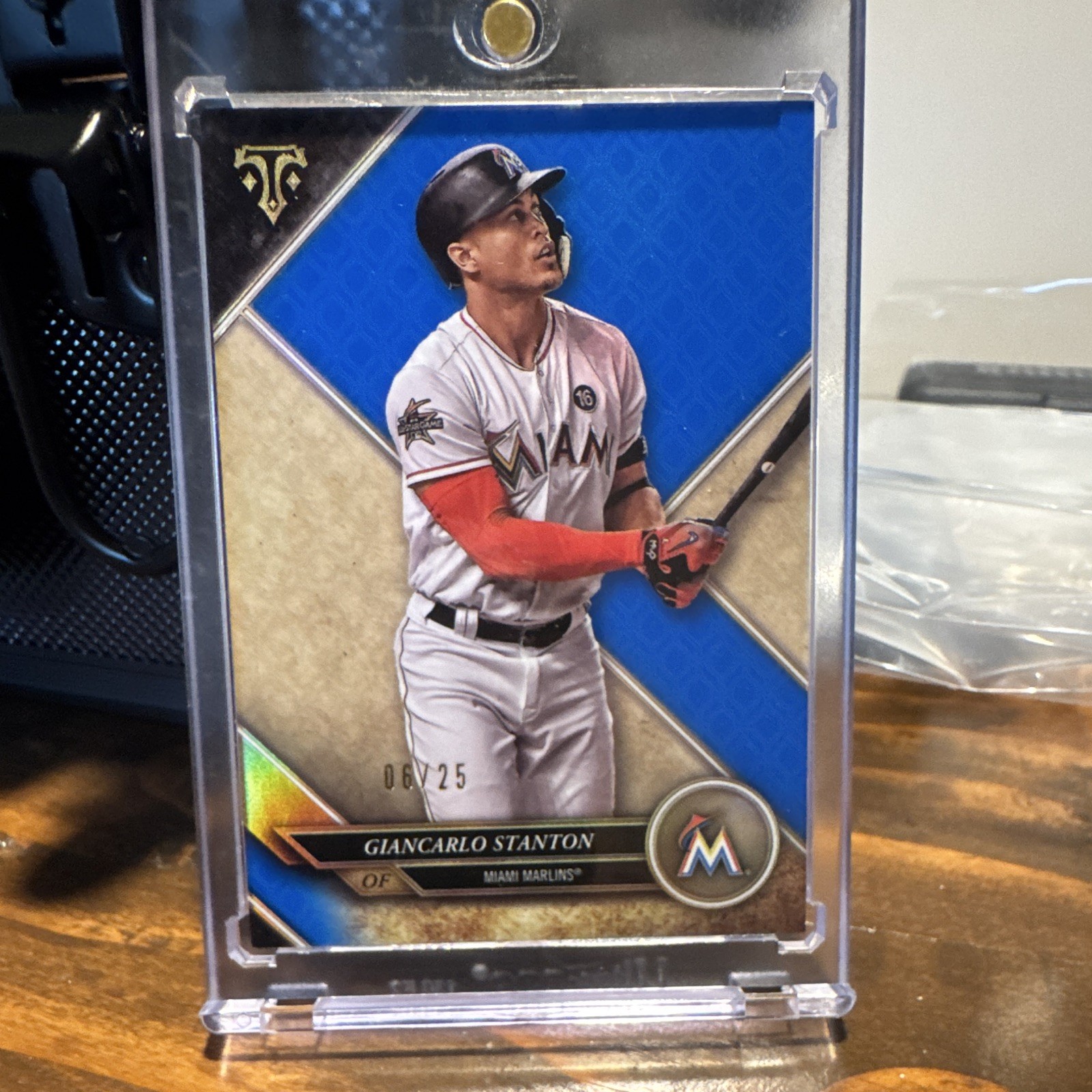 2017 Topps Triple Threads - Giancarlo Stanton #19 Sapphire /25