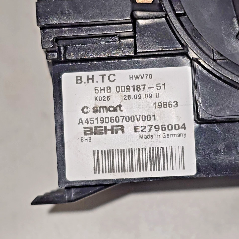 2010 智能 Fortwo 加热器交流气候控制通风口左右中心-快速发货 — 第 2/4 张图片