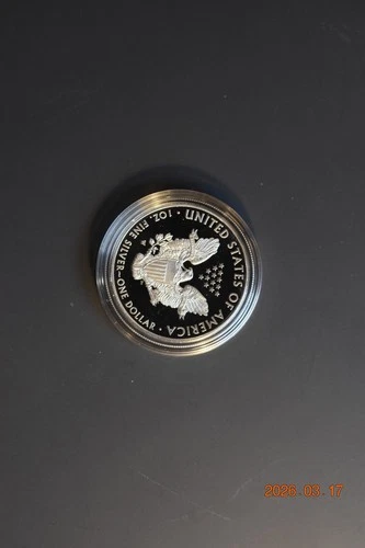 silver coin 2017-W Proof $1 American Silver Eagle Box,