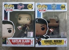 Funko Pop 02 & 04 WNBA Caitlin Clark & Angel Reese Vinyl Figure Set Lot