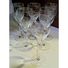 Veuve Clicquot Tulipe French Champagne 8" Flute Glass Set of 6 France white logo