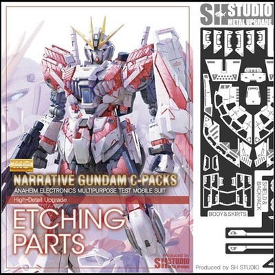 SH Studio MG 1/100 NT Gundam C Equipment Metal Etch Modified Upgrade Parts Set