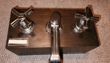 Kohler K13132 Widesperad Pinstripe Chrome Bathroom Lavatory Faucet Display Model